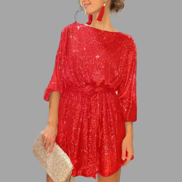 Karolin | Mini Abito con Paillettes Scintillanti
