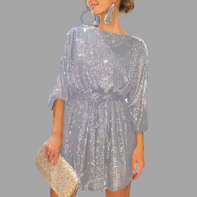 Karolin | Mini Abito con Paillettes Scintillanti