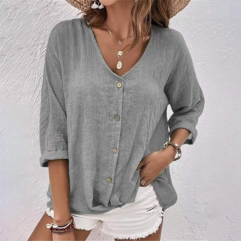Katharina | Relaxed Casual T-shirt with V-neck
