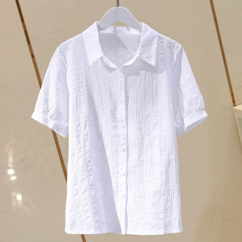 StijlVrouw Katoenen Vintage Zomerblouse