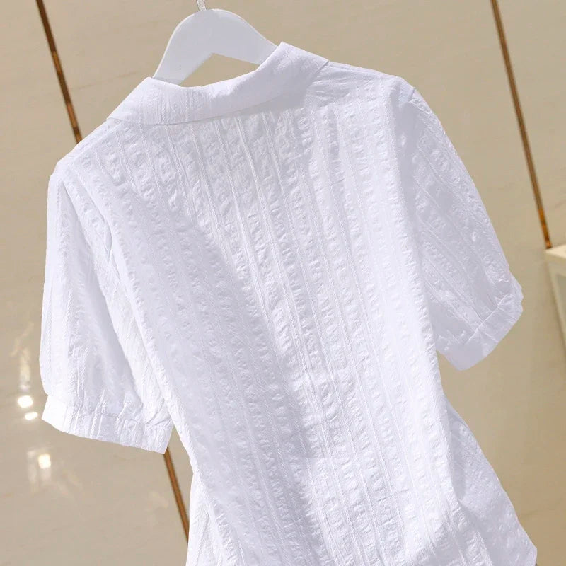 StijlVrouw Katoenen Vintage Zomerblouse