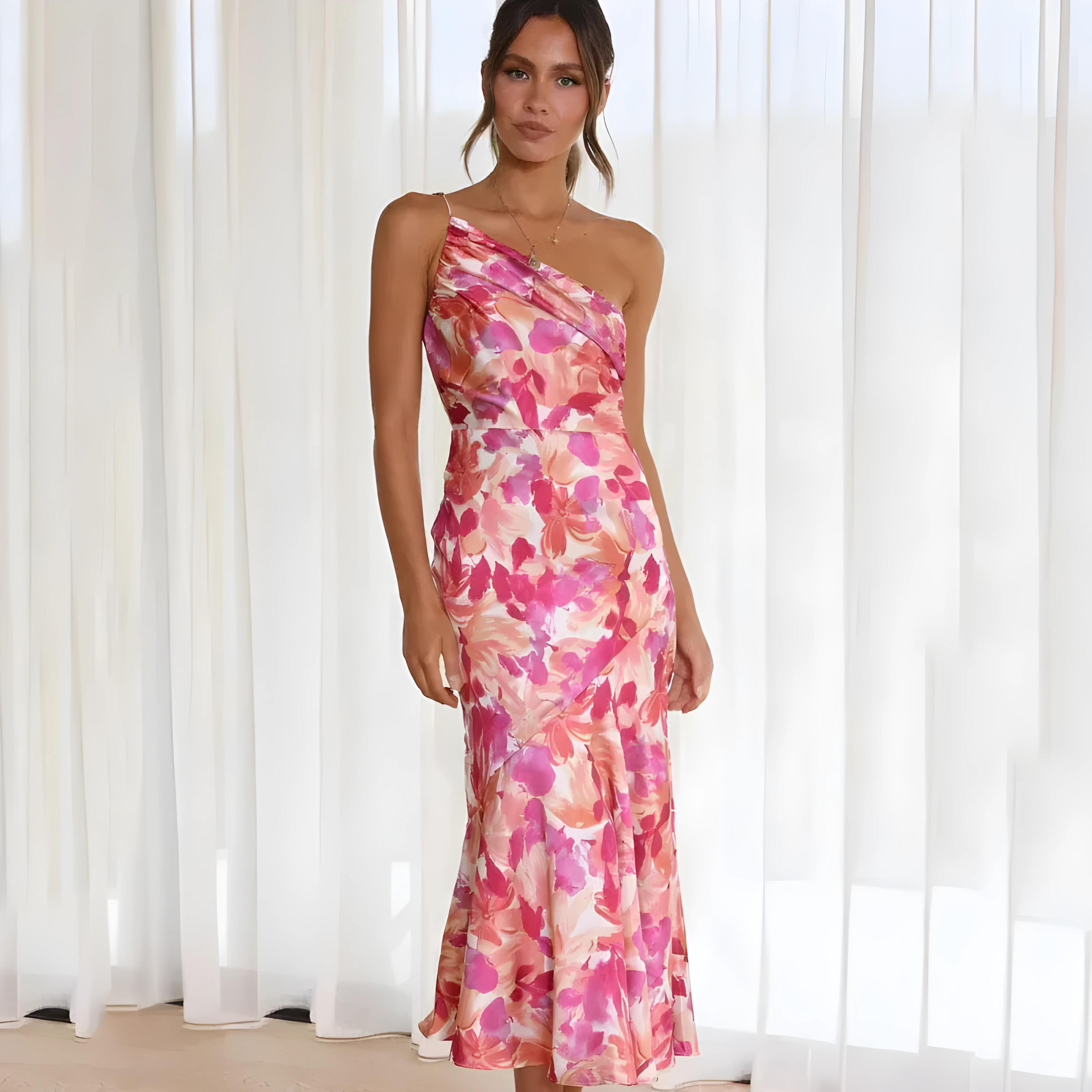 Eva Floral Print Dress for Summer Elegance