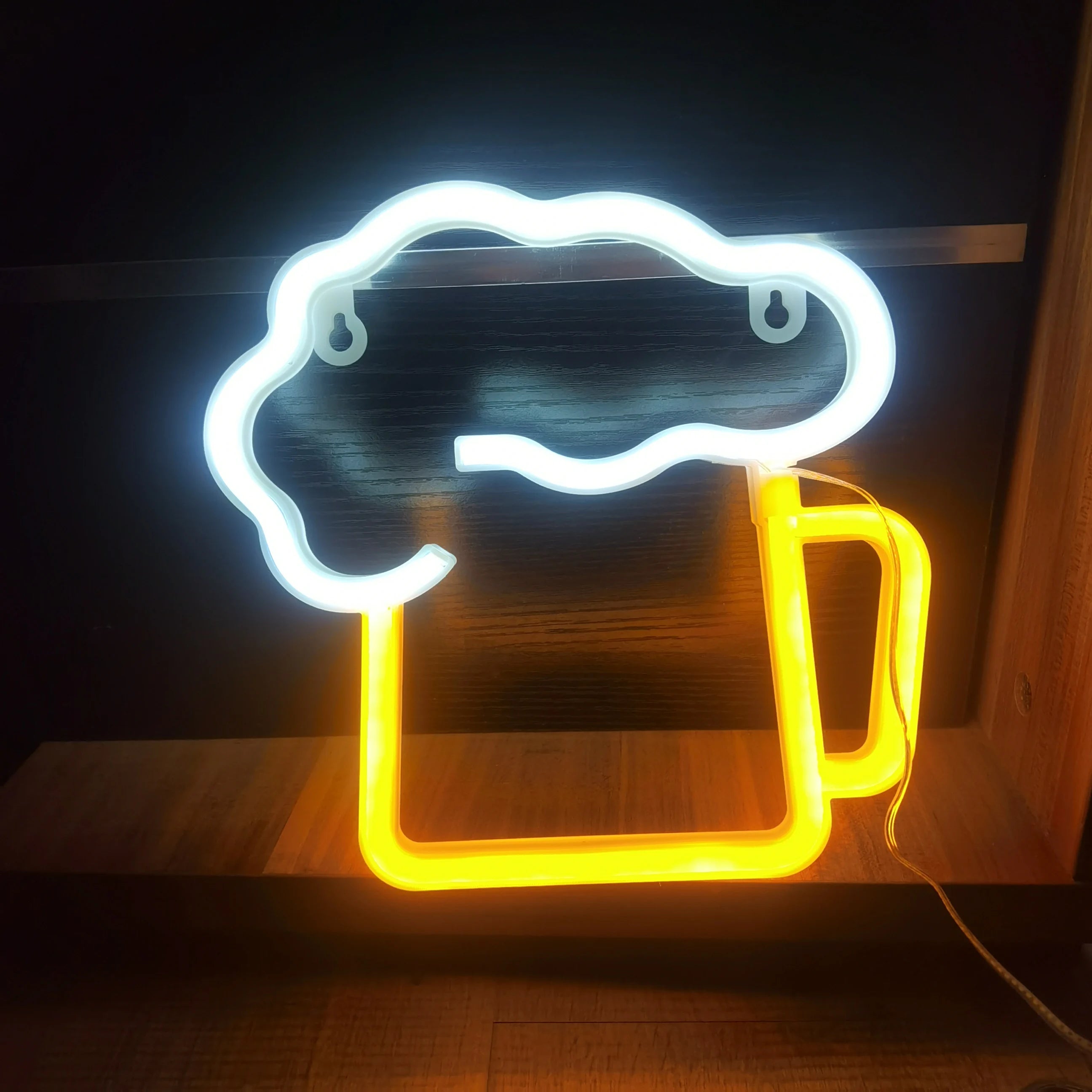 Insegna al neon LED colorata per decorazione murale elegante