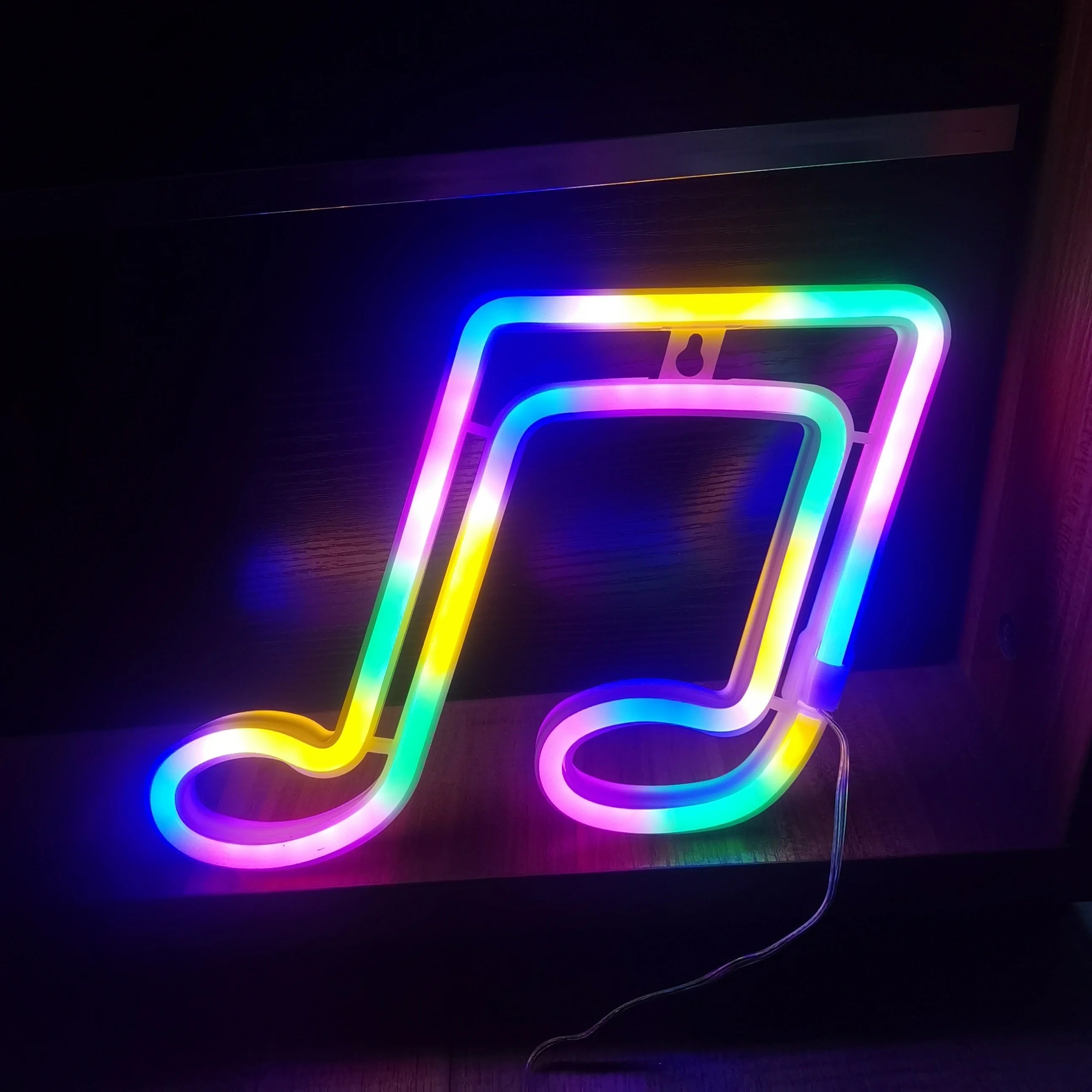 Insegna al neon LED colorata per decorazione murale elegante