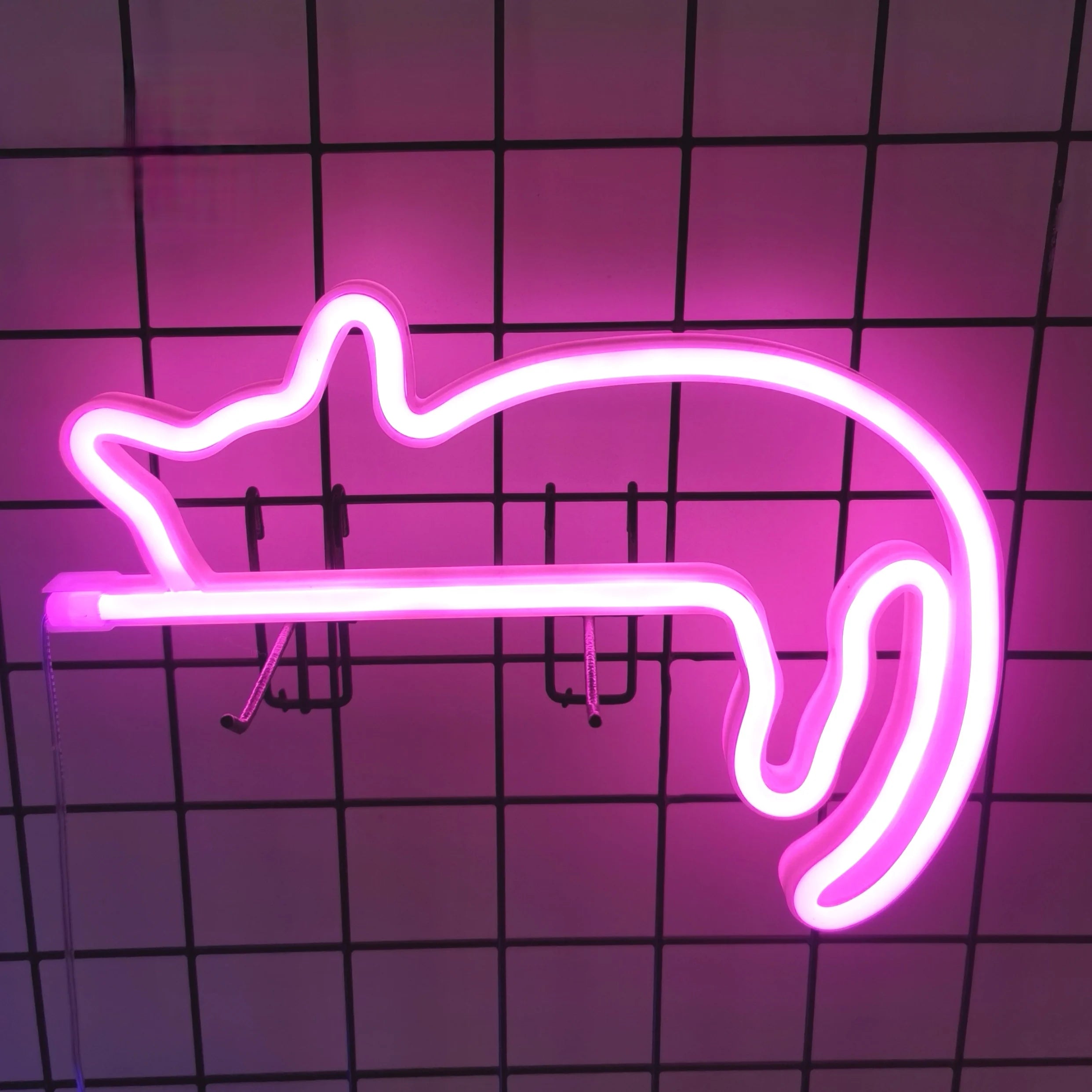 Insegna al neon LED colorata per decorazione murale elegante