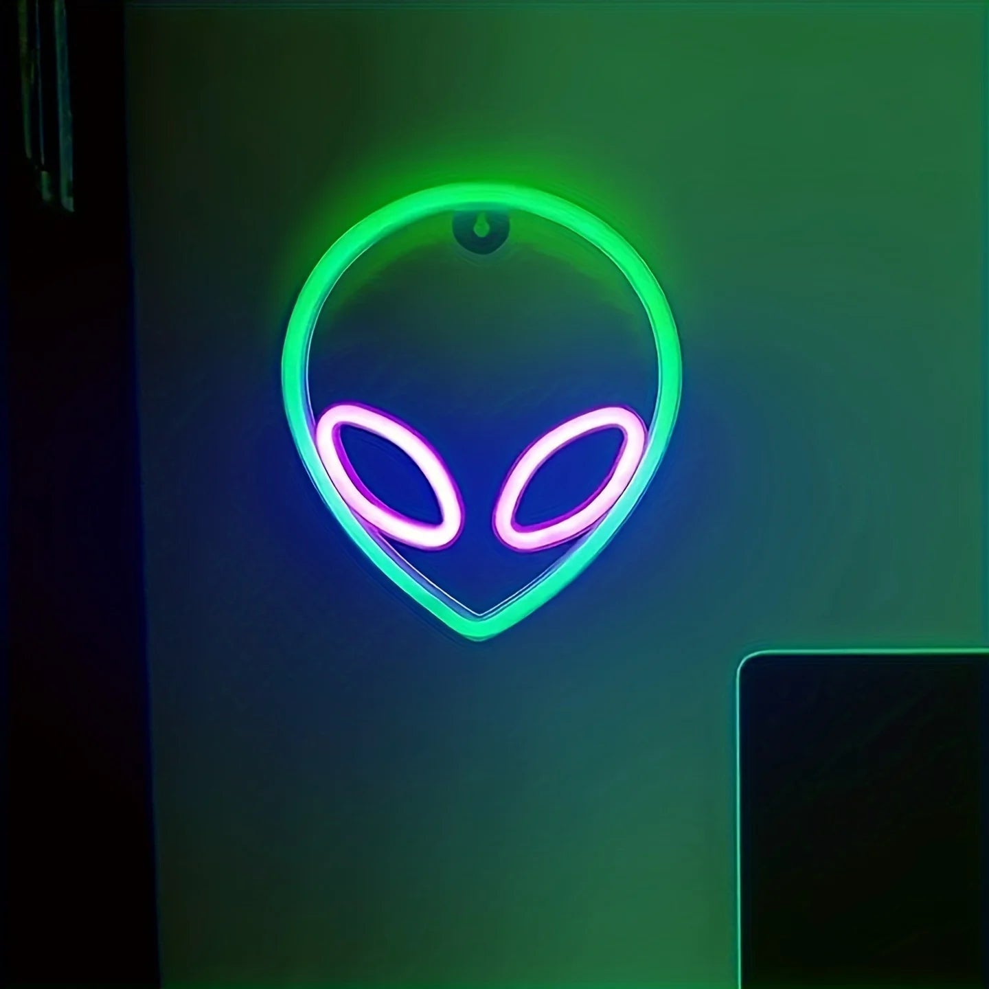 Insegna al neon LED colorata per decorazione murale elegante