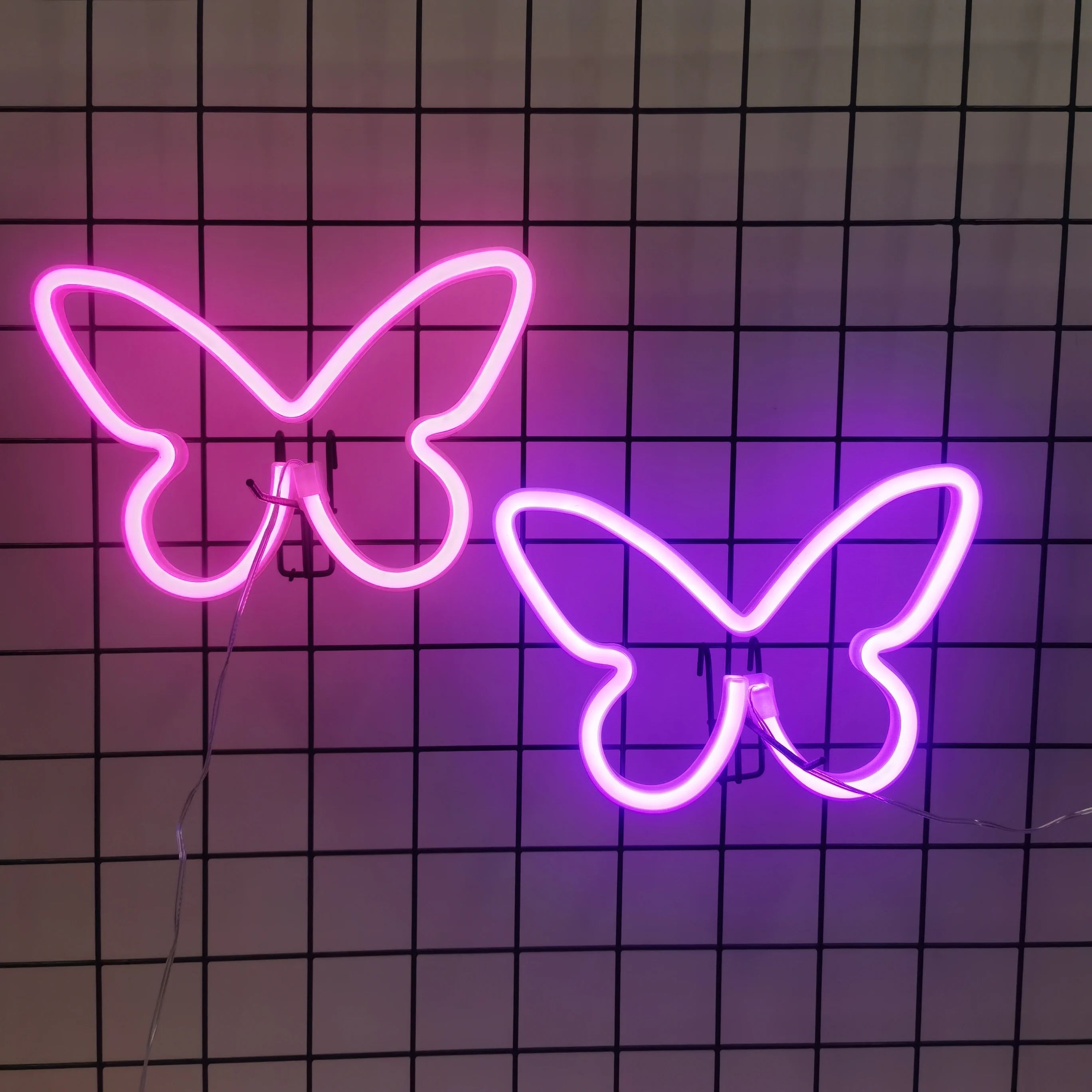 Insegna al neon LED colorata per decorazione murale elegante