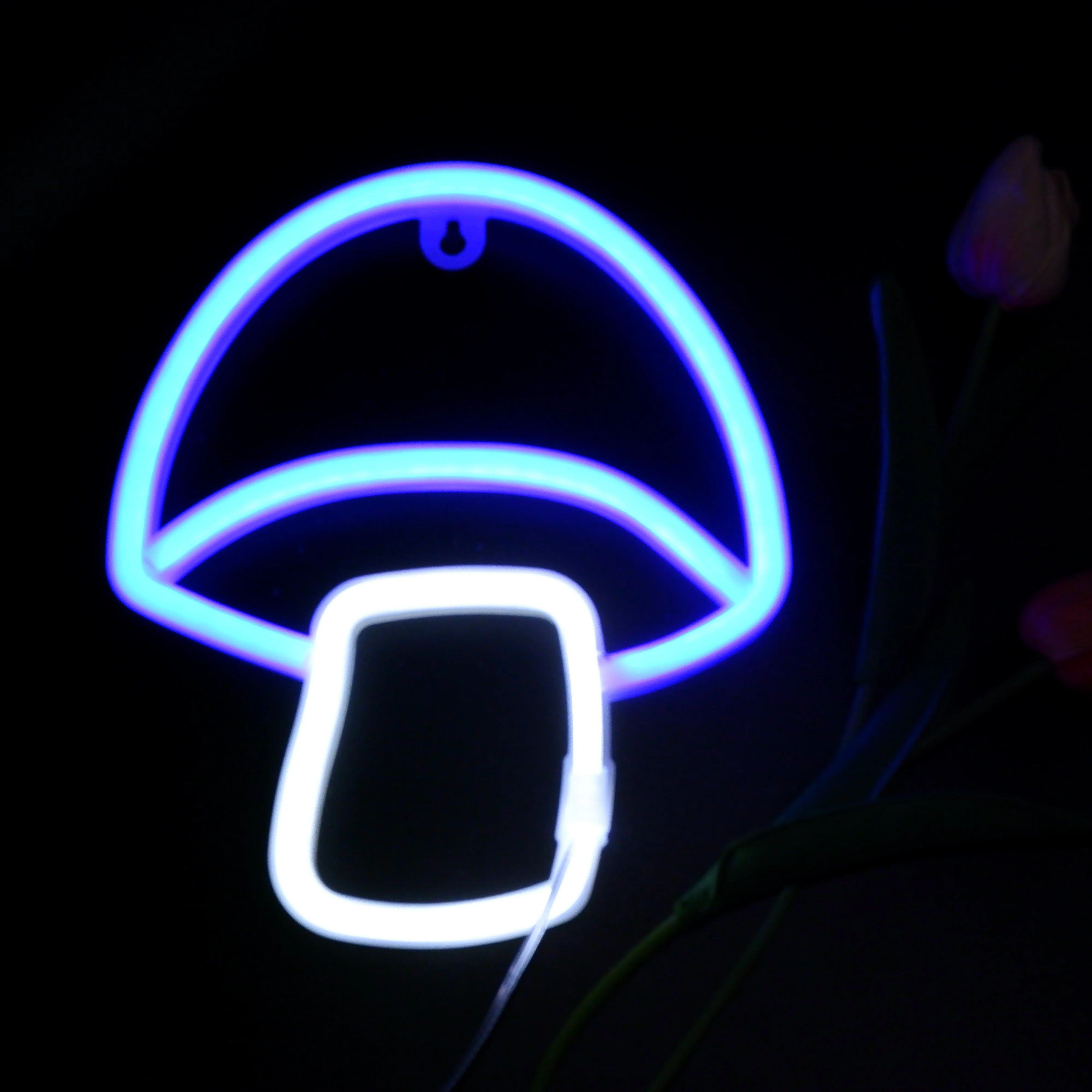Insegna al neon LED colorata per decorazione murale elegante