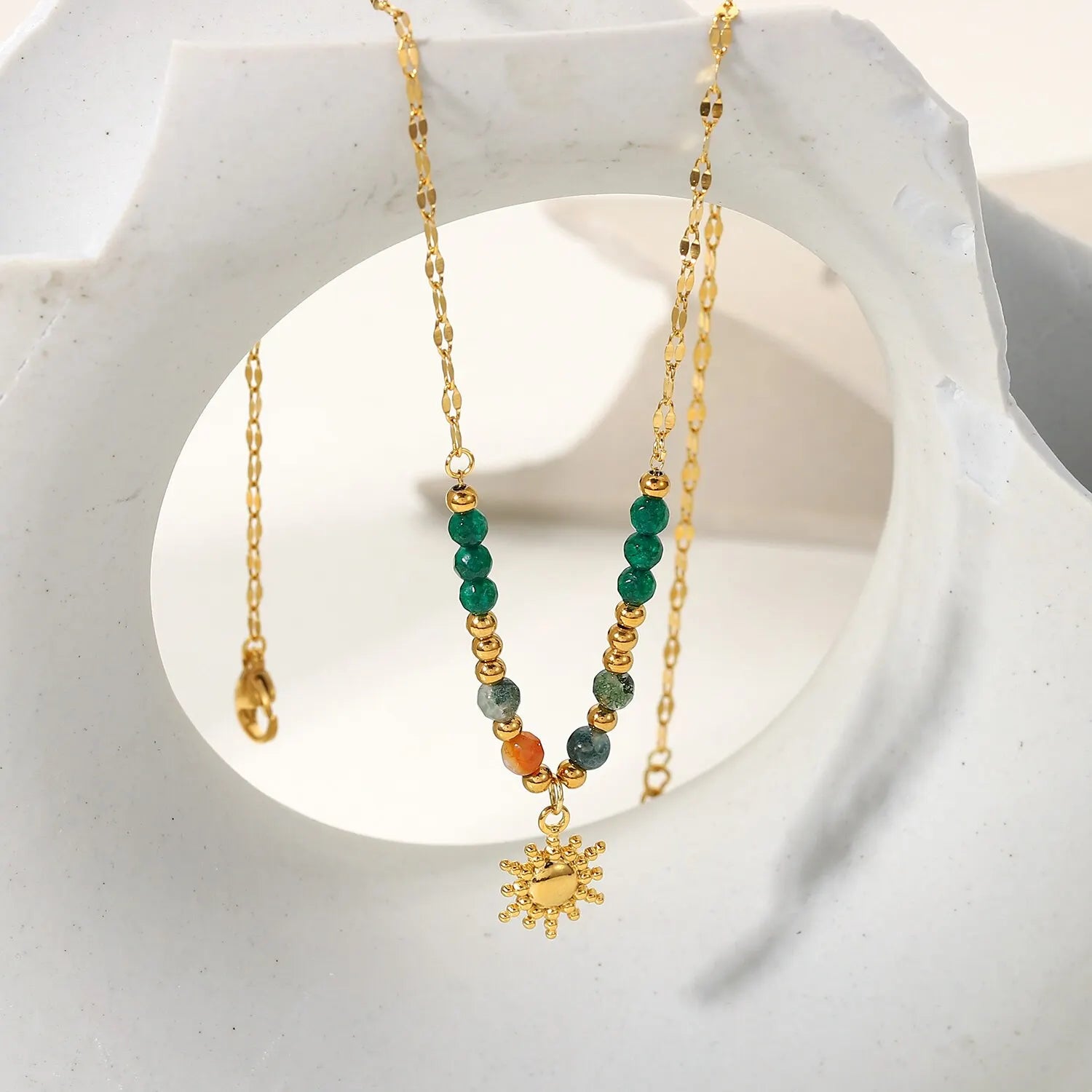 Colorful Enamel Brush Choker