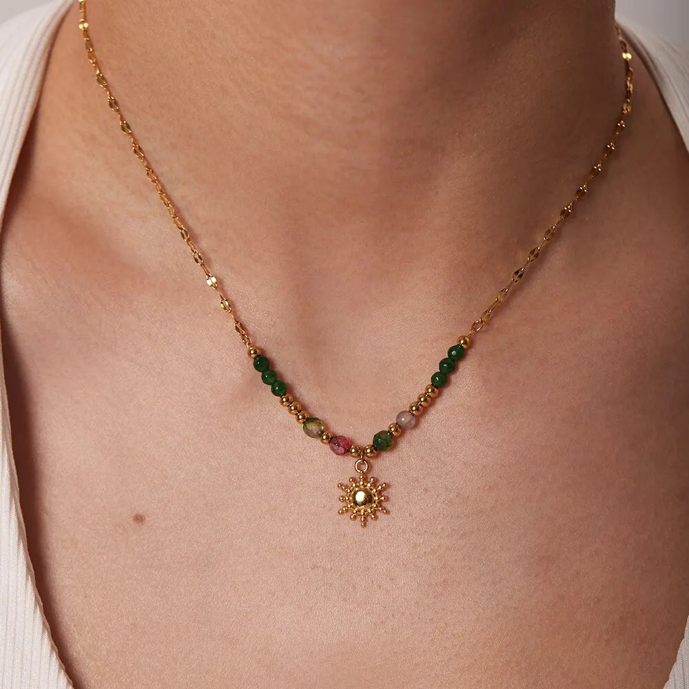 Kleurrijke Emaille Kwast Choker