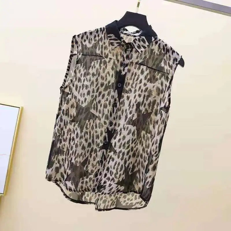 Stylish Woman Temperamental Summer Polo-Neck Blouse