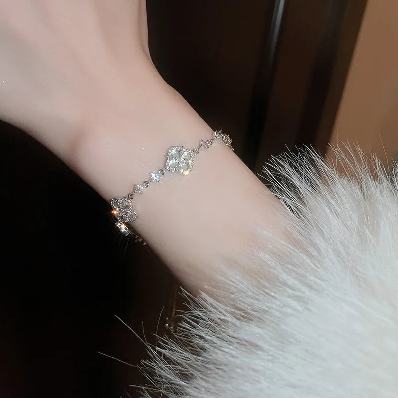 Enchanting Korean Flower Bracelet from Luxury Jewelry Brand