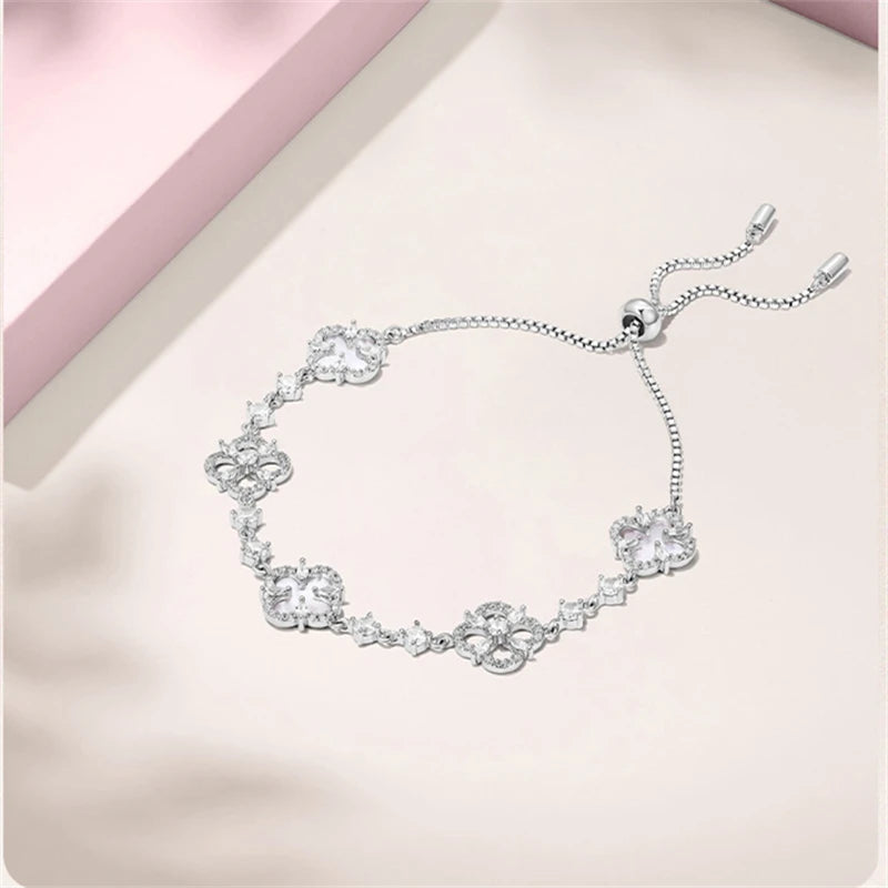 Enchanting Korean Flower Bracelet from Luxury Jewelry Brand