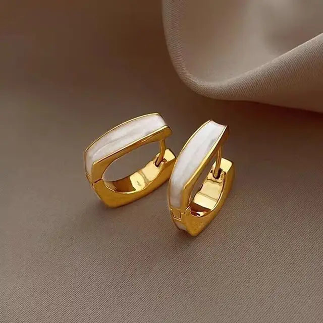 Betoverende Koreaanse Stijl Oorbellen met Glazuur
