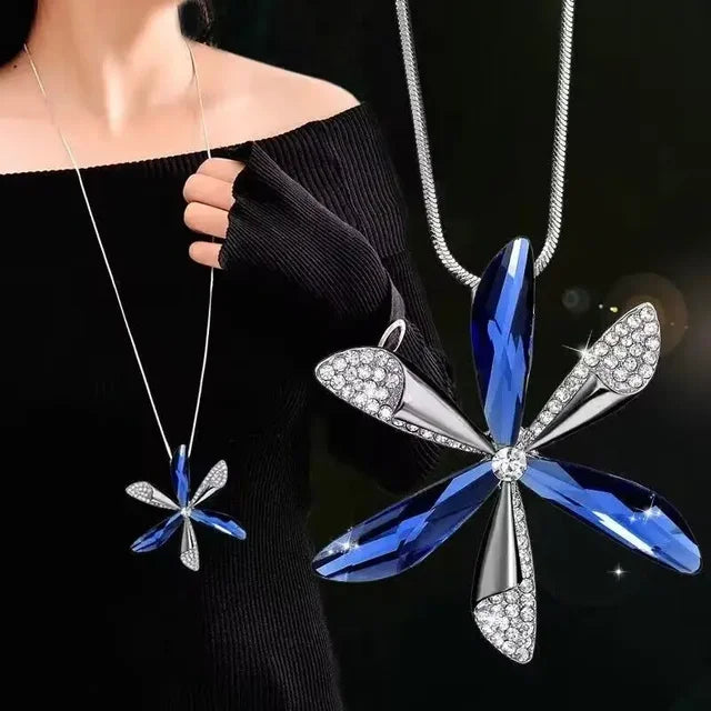 BellaGrace Irregular Pearl Zircon Cross Necklace