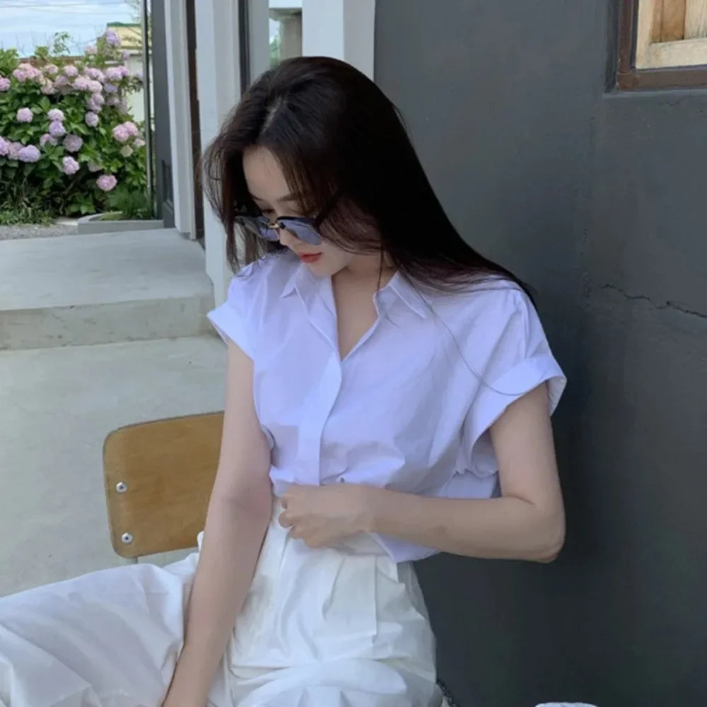 Ontdek het Koreaanse witte overhemd "Breeze of Seoul