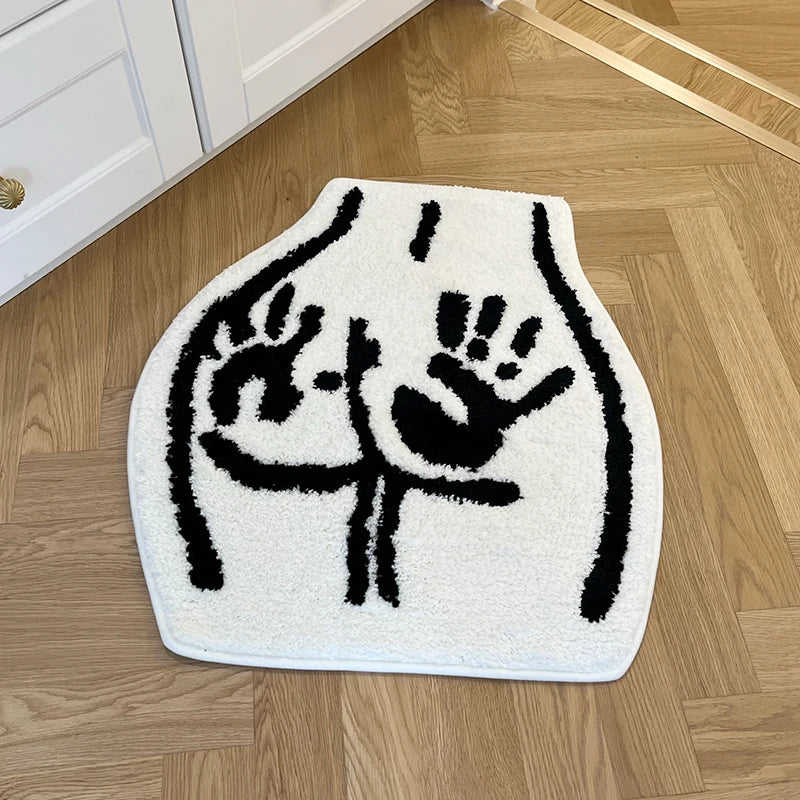 Kunstzinnige Vloermat met Handafdruk Design