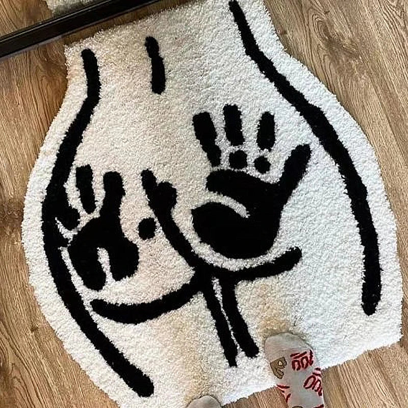 Kunstzinnige Vloermat met Handafdruk Design
