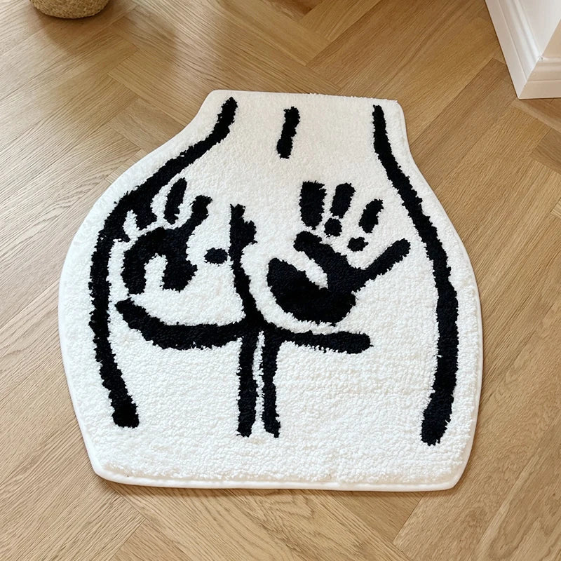 Kunstzinnige Vloermat met Handafdruk Design