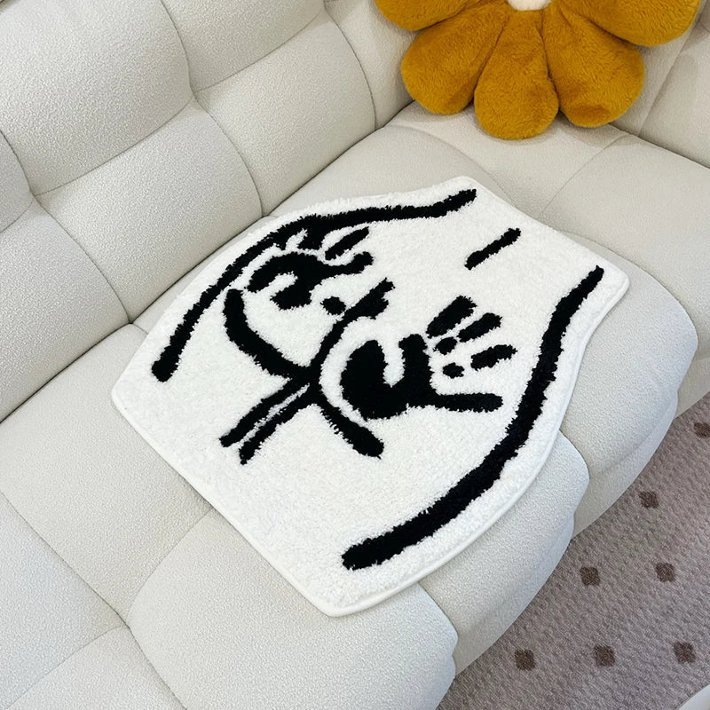 Kunstzinnige Vloermat met Handafdruk Design