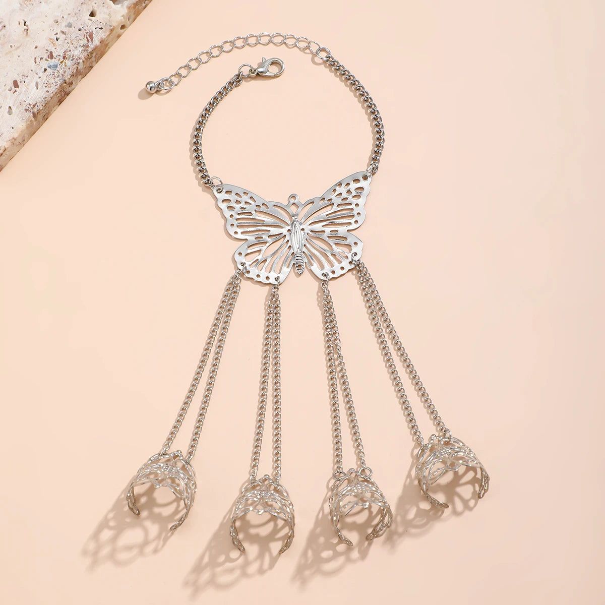 Obscura Gothic Vinger Ring Armband