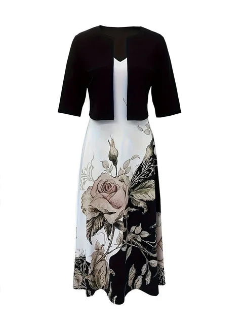 Lady Elegant Maxi Jurk Set van Elegance Couture