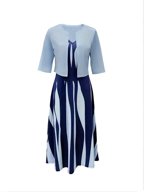 Lady Elegant Maxi Jurk Set van Elegance Couture