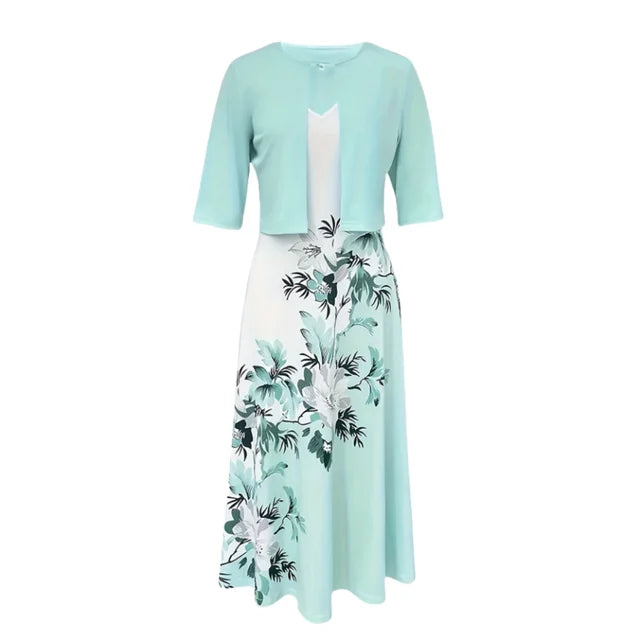 Lady Elegant Maxi Jurk Set van Elegance Couture