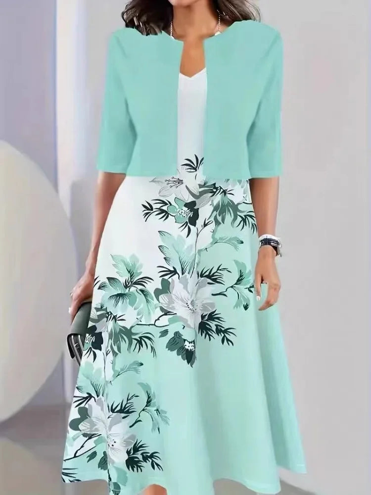 Lady Elegant Maxi Jurk Set van Elegance Couture