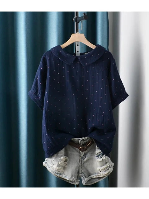 Lamtrip Kawaii Polkadot Zomerblouse