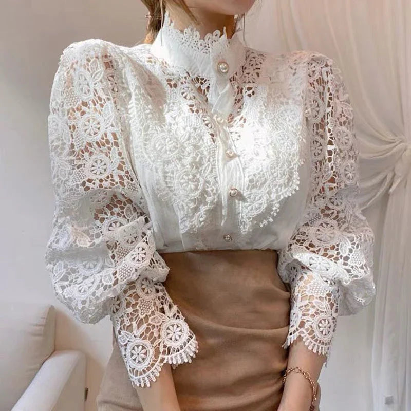Lea | Elegante Blumenbluse