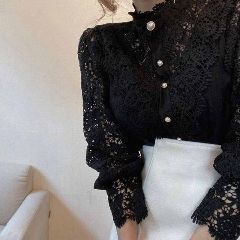 Lea | Elegante Blumenbluse