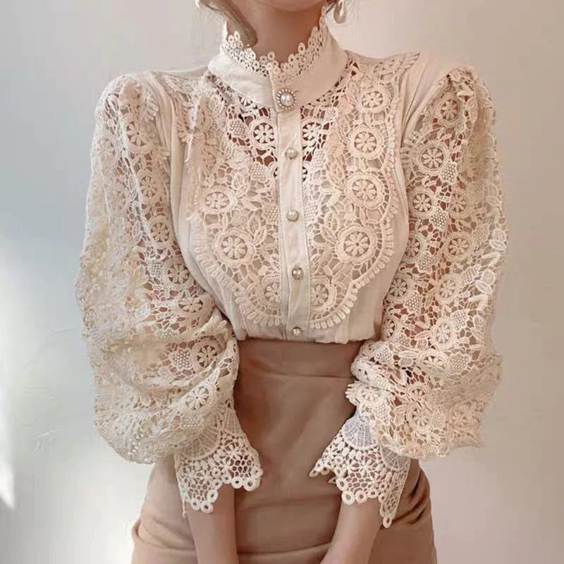 Lea | Elegante Blumenbluse