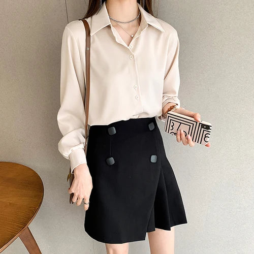 Lente-Herbst Chiffon Bluse für Damen - Stilvoller Komfort von ModaDame
