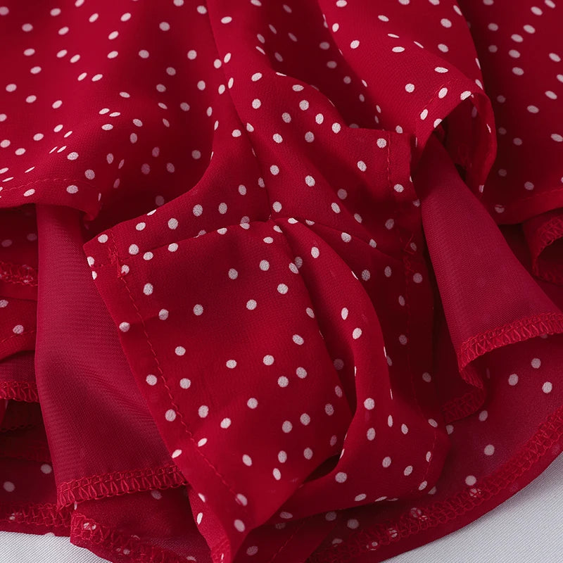Sommerliche Eleganz Vintage Polka Dot Jumpsuit 2024