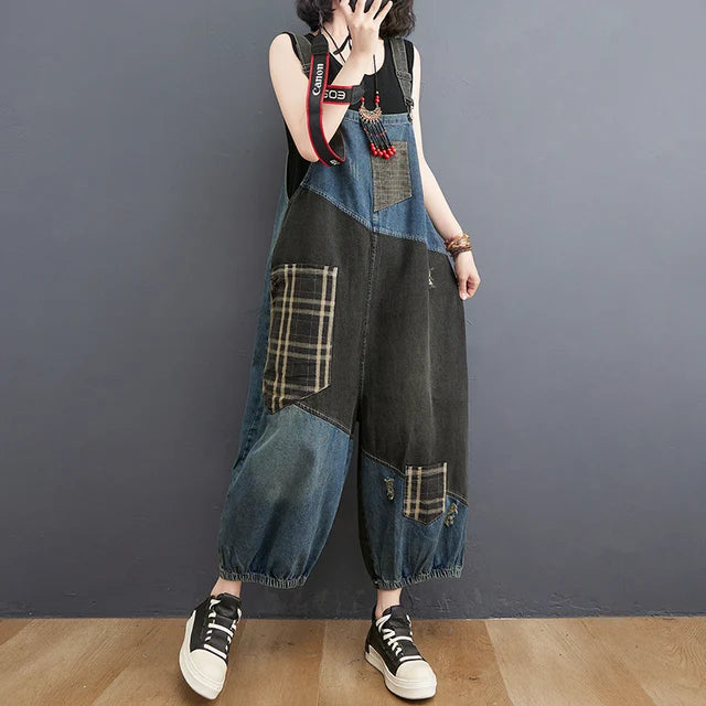 Luna Damen Jeans-Overalls für sommerliche stilvolle Frauen