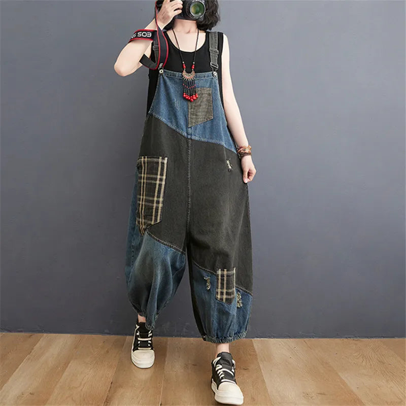 Luna Damen Jeans-Overalls für sommerliche stilvolle Frauen