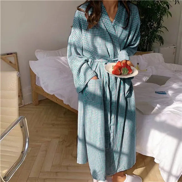 Spring Glow-Lange Mouw Nachtkleding Voor Dames