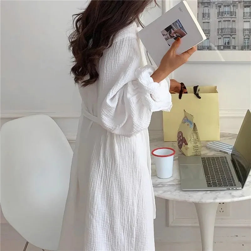 Spring Glow - Camicia da notte a manica lunga per donna