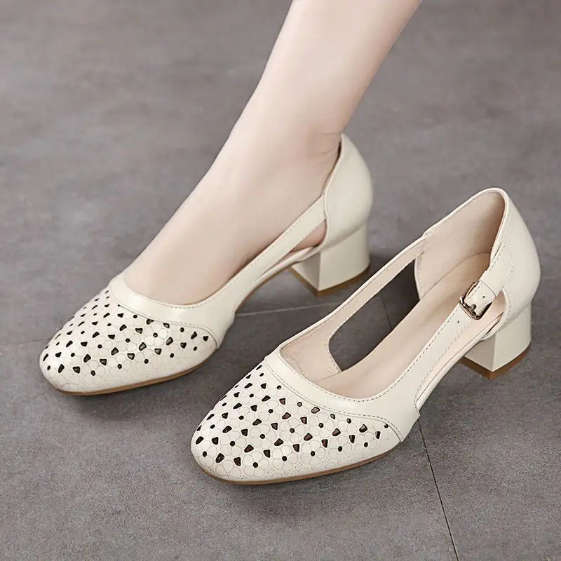 Elegant Steps Summer Leather Sandals