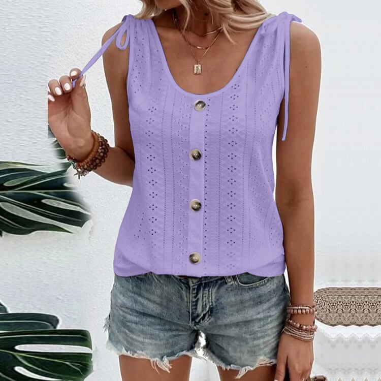Lisa | Klassiek T-shirt met ronde hals