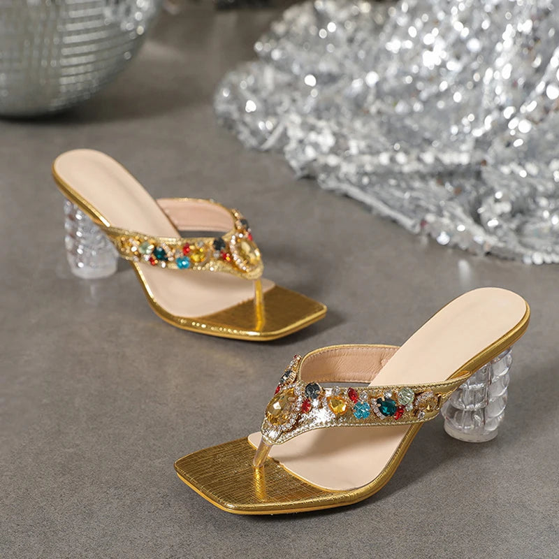 Adorella Kleurrijke Glamour Sandalen