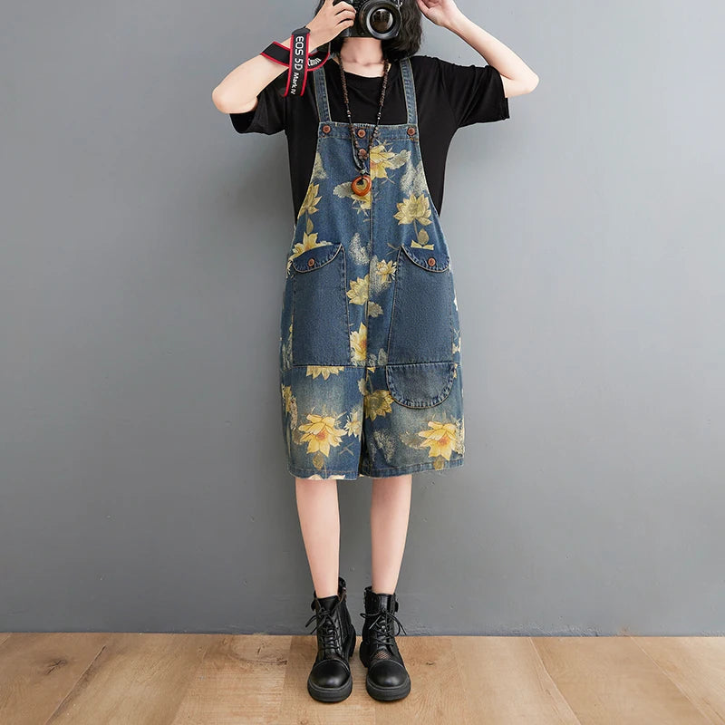 Summer Denim Jumpsuit for Women