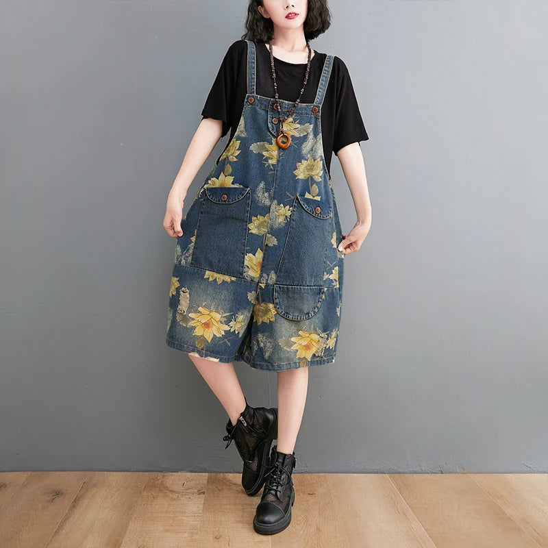 Summer Denim Jumpsuit for Women