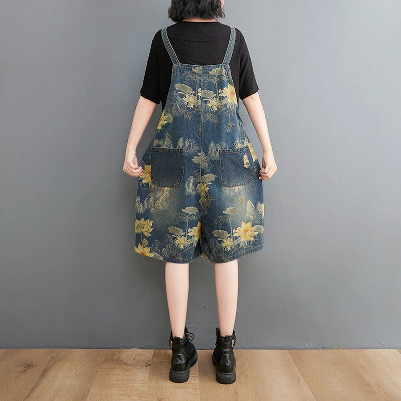 Summer Denim Jumpsuit for Women
