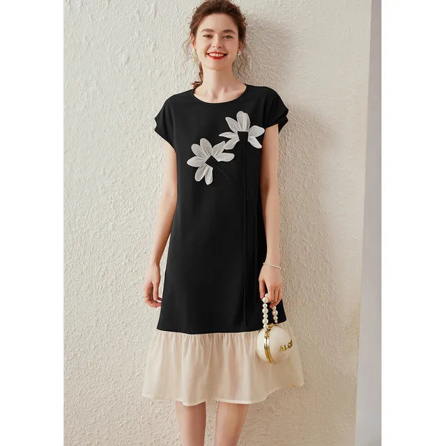 Louis Yao Zomerjurk met 3D Bloemenprint