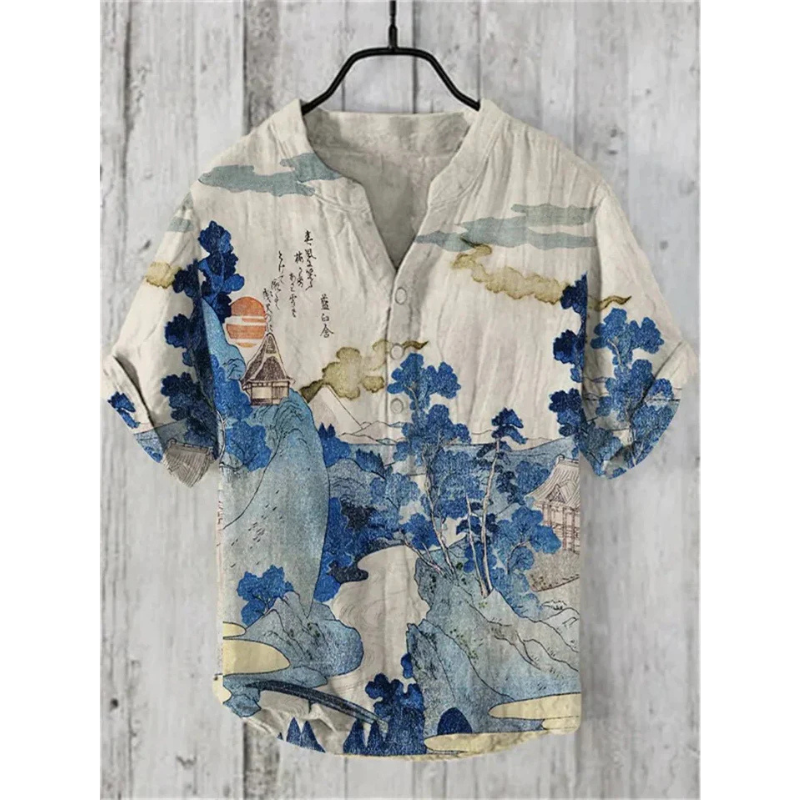 Lucas | Overhemd met kattenprint