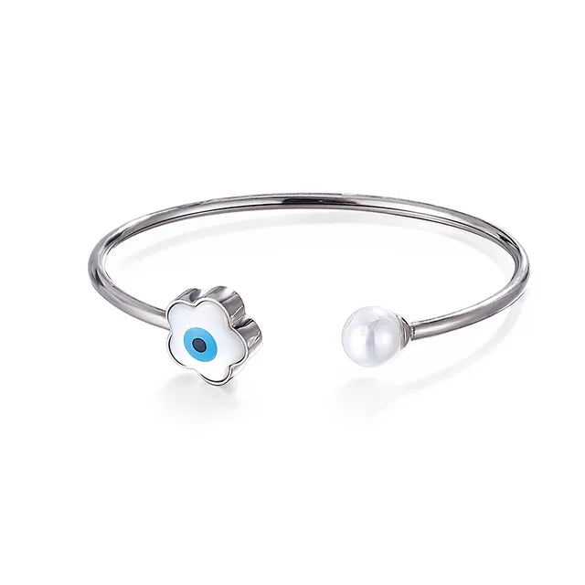 FortunaGlow Turkish Evil Eye Charm Bracelet