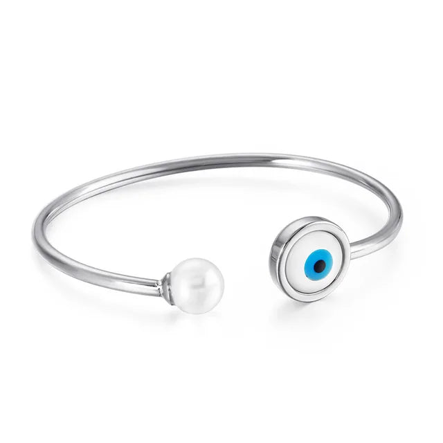 FortunaGlow Turkish Evil Eye Charm Bracelet