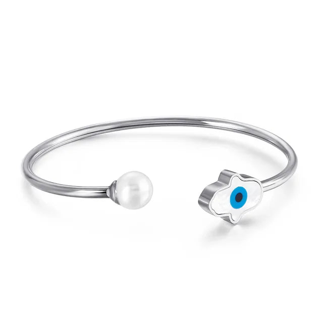 FortunaGlow Turkish Evil Eye Charm Bracelet